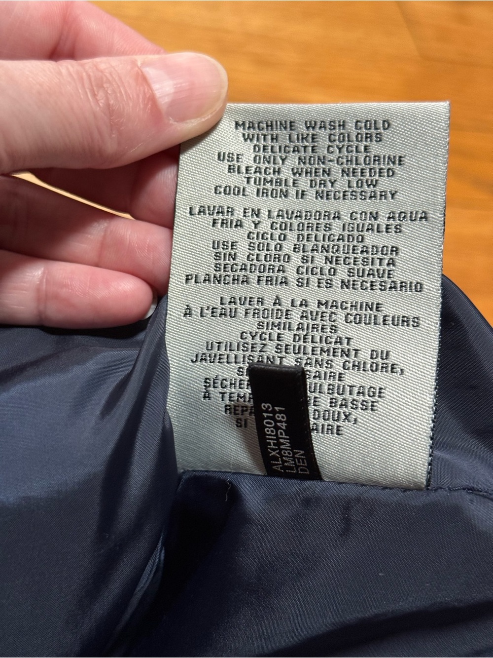 Levi's Navy Blue Quilted Denim Puffer Vest - Picture 11 of 11